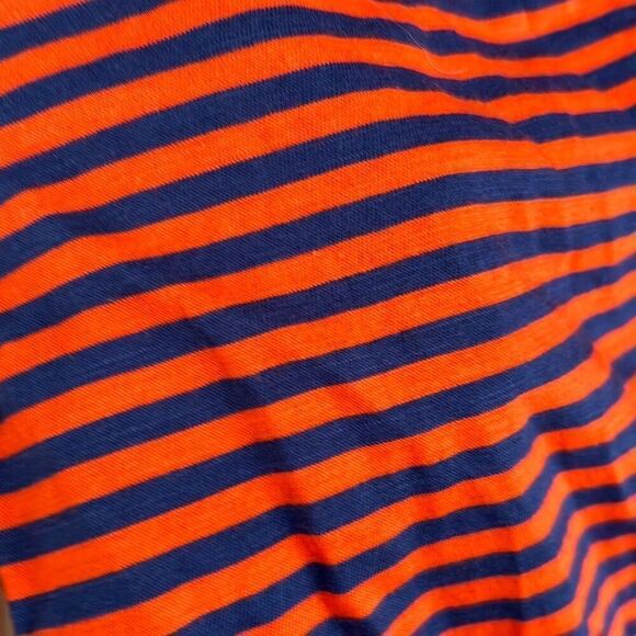 Armani Exchange Orange and blue Thai front T-shirt size XS oversized - Picture 5 of 6